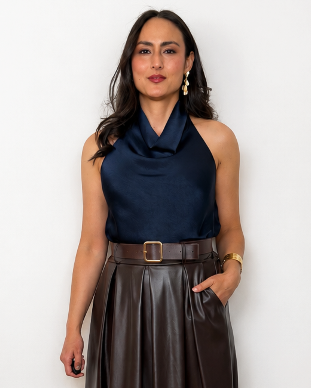 Top Halter Satinado Renata