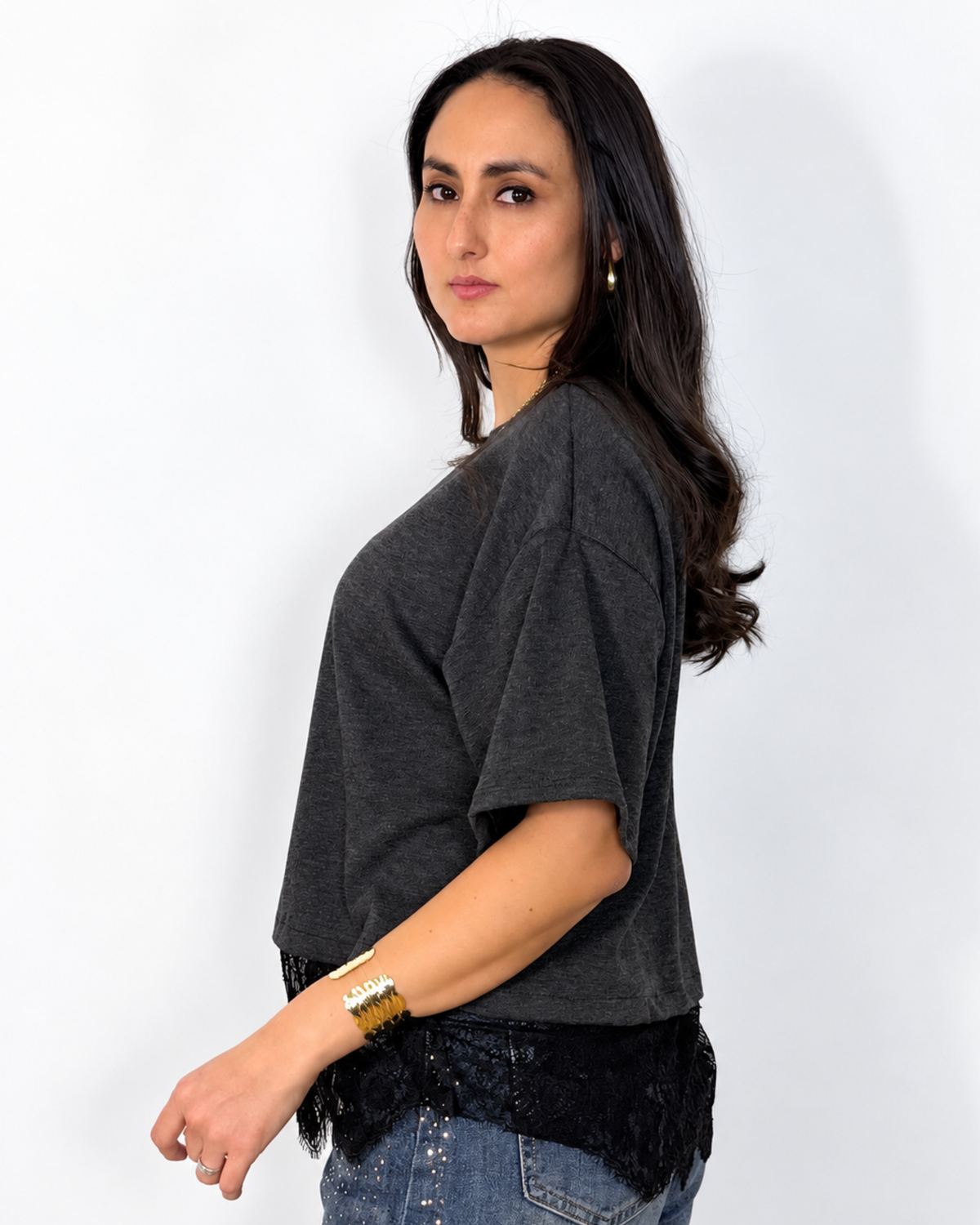 Camiseta Bea con Encaje