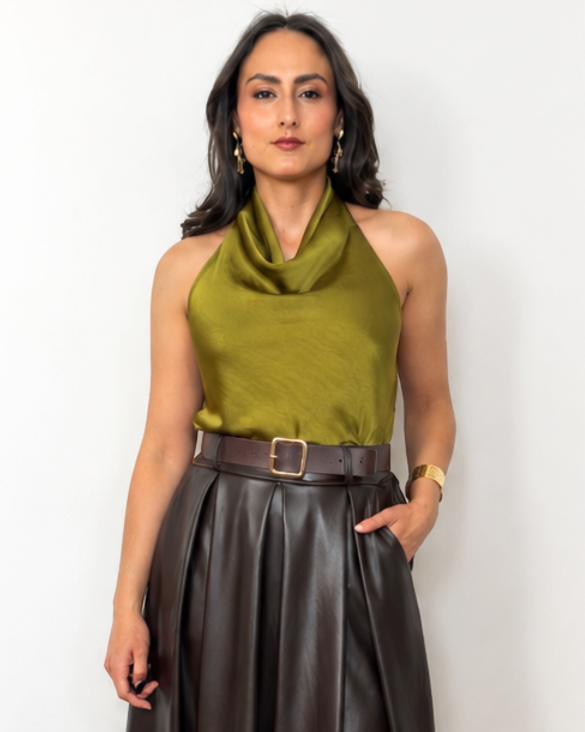 Top Halter Satinado Renata