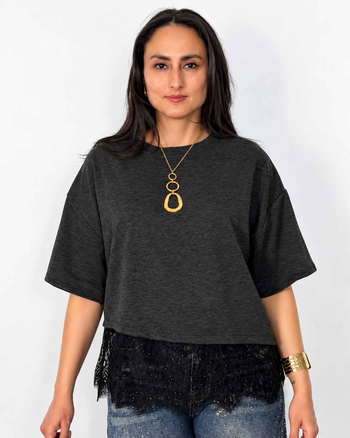 Camiseta Bea con Encaje