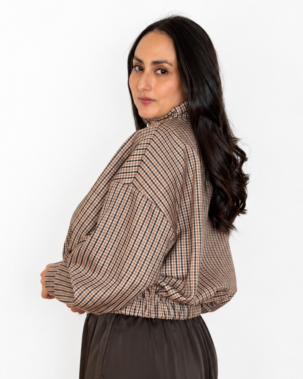 Chaqueta Bomber Cuadros